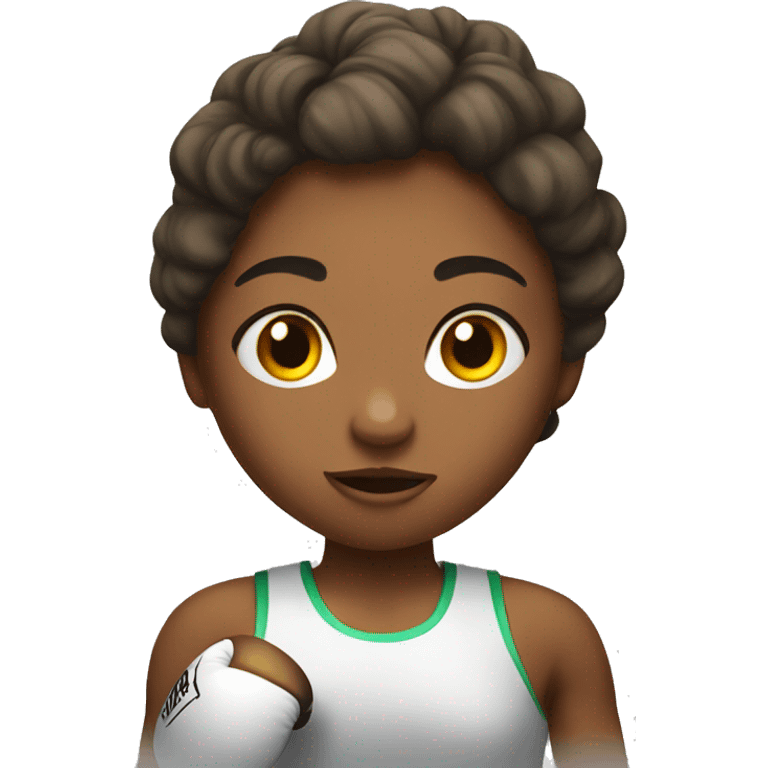 Boxing girl  emoji