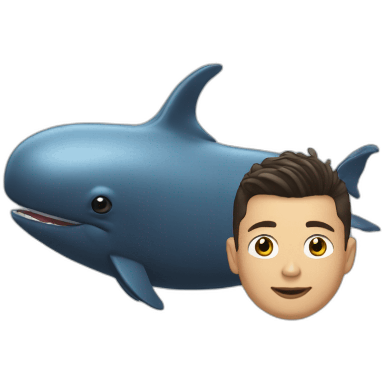 Ronaldo sur baleine emoji