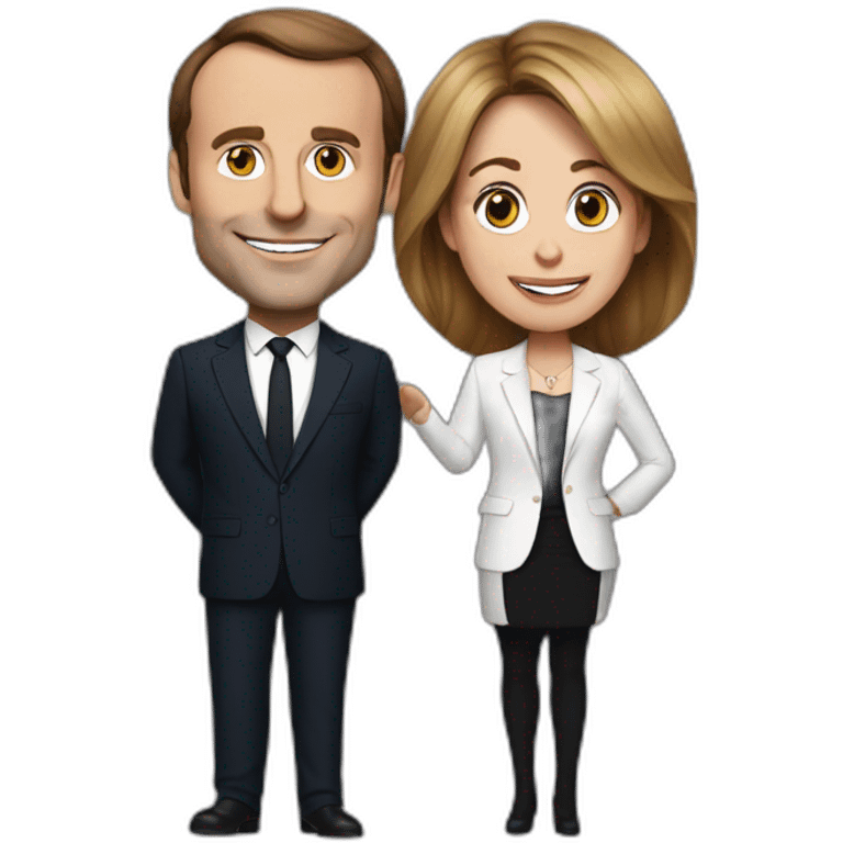 Macron et Brigitte emoji