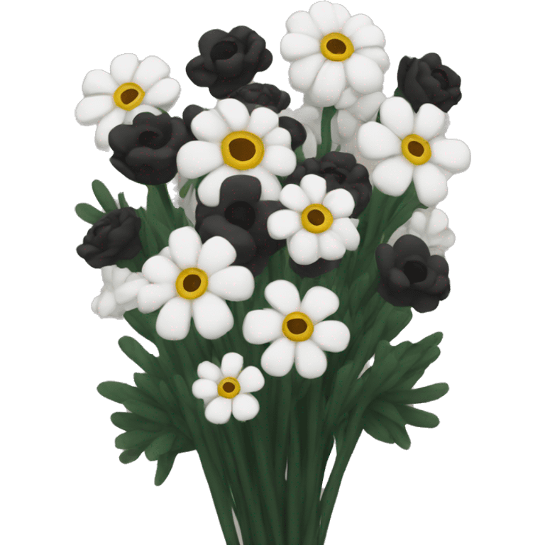 Black bouquet  emoji