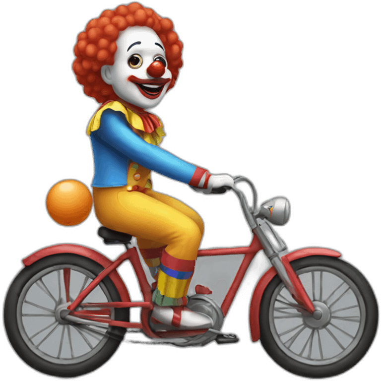 clown on a bike emoji