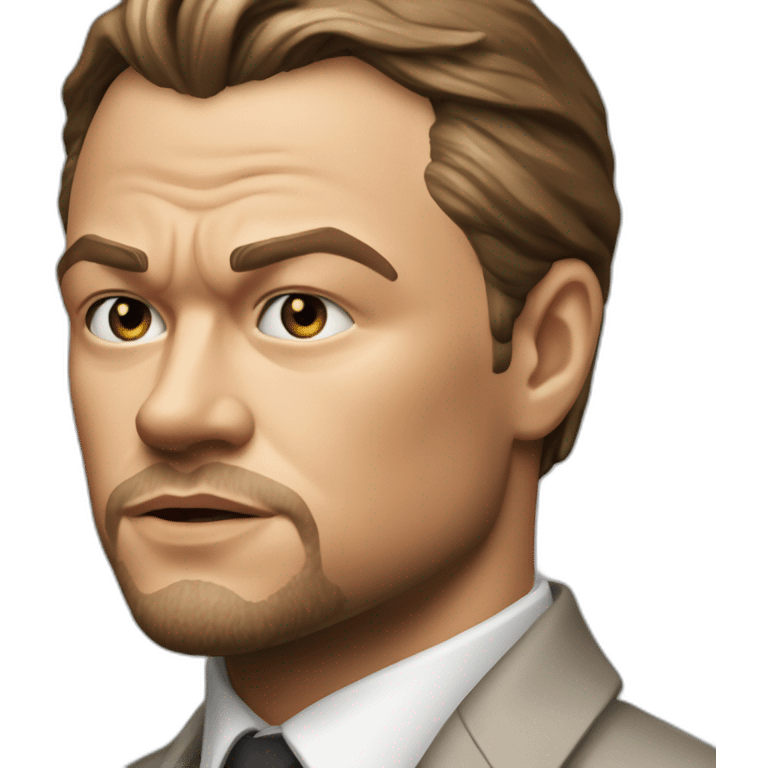 leonardo di caprio serious realistic emoji