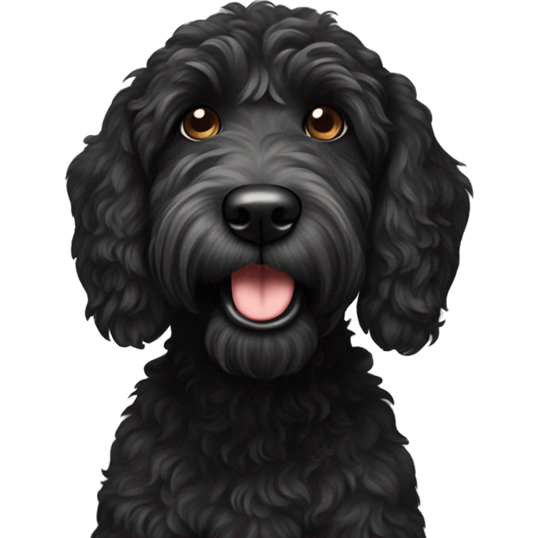 black labradoodle  emoji