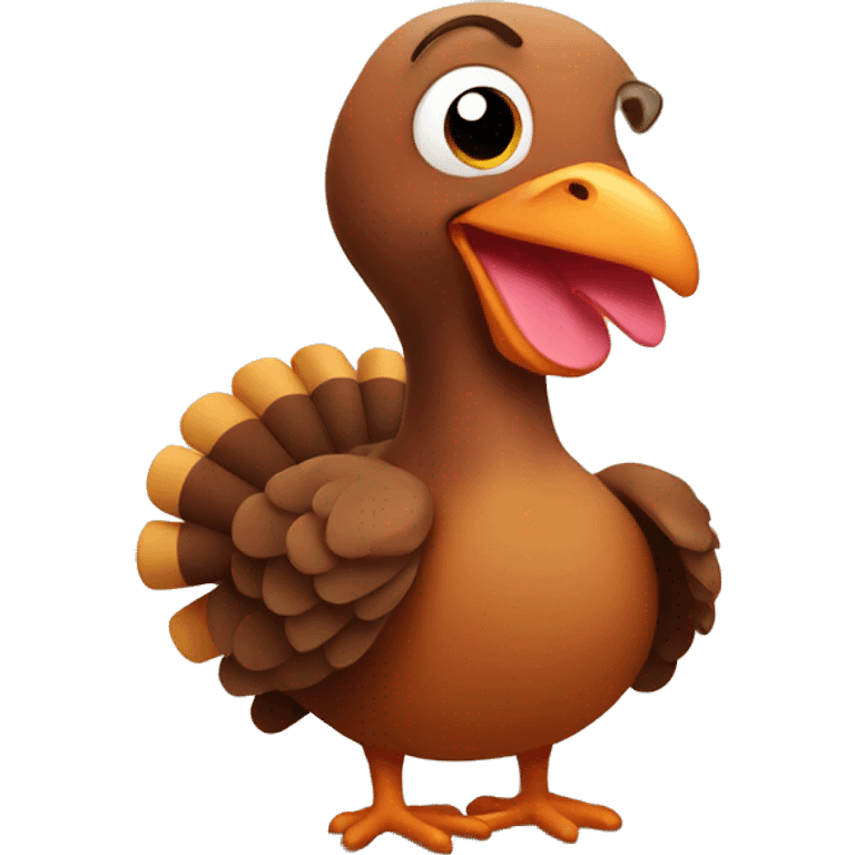 Adorable turkey  emoji