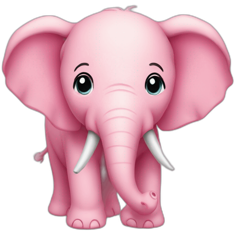 Elefante cor de Rosa  emoji