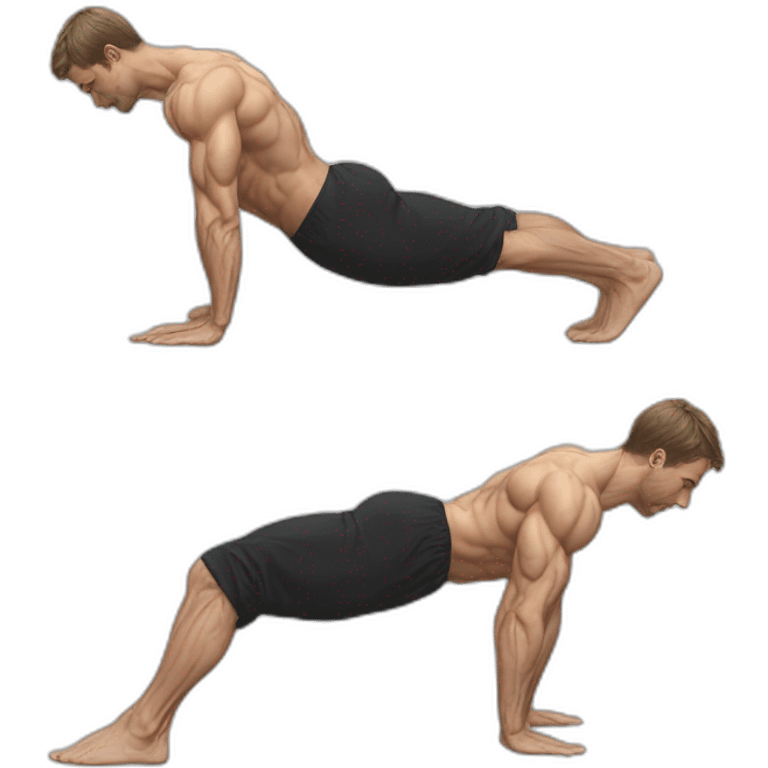 Full planche, planche, calisthenics, white male, sideshot emoji