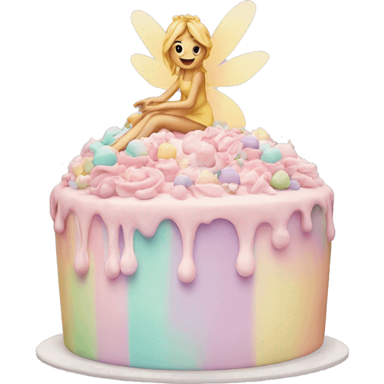 Fairy pastel cake emoji