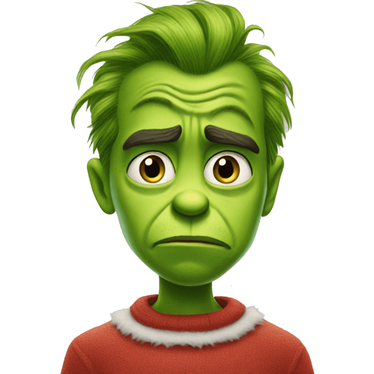 Sadness + Grinch emoji