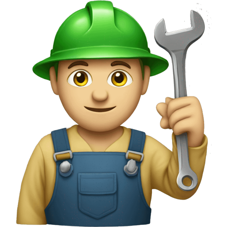  Irish worker with a wrench in his hands emoji