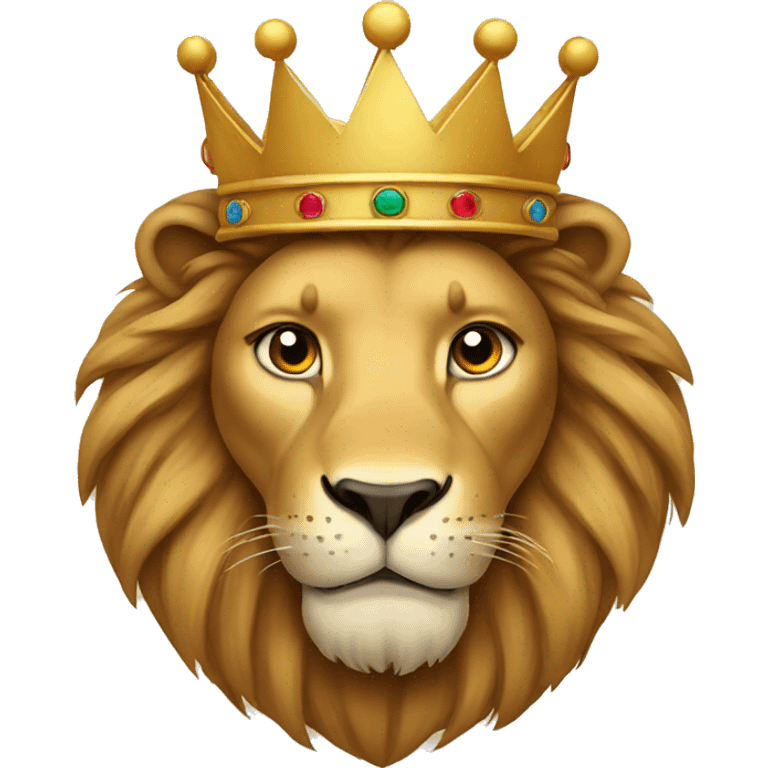 Lion with a crown emoji