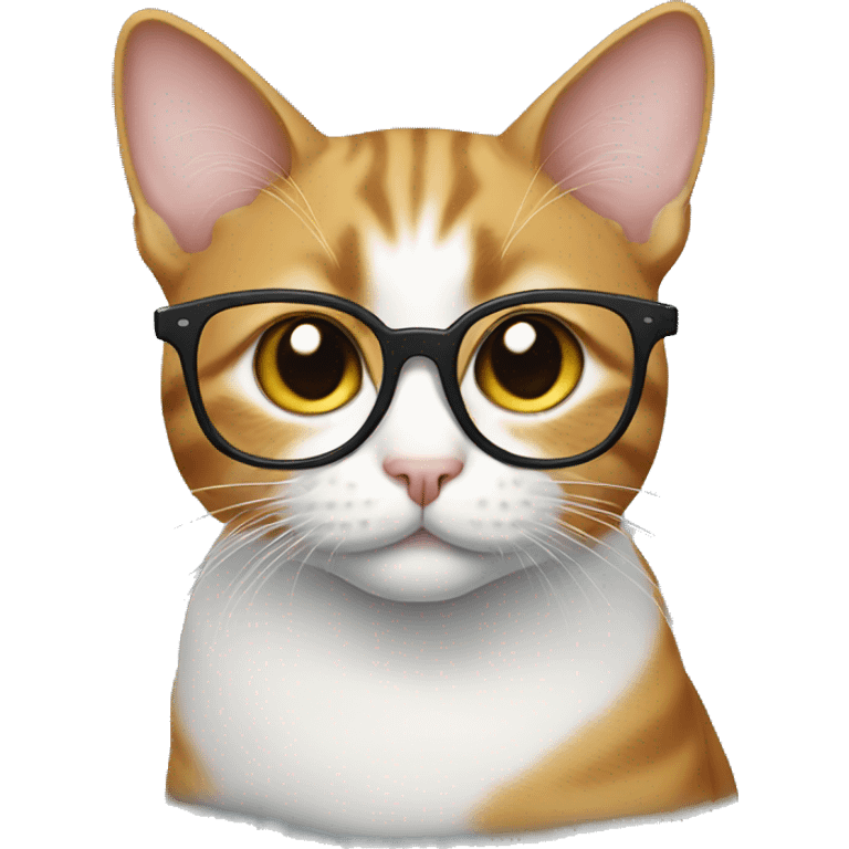 Cat in glasses emoji