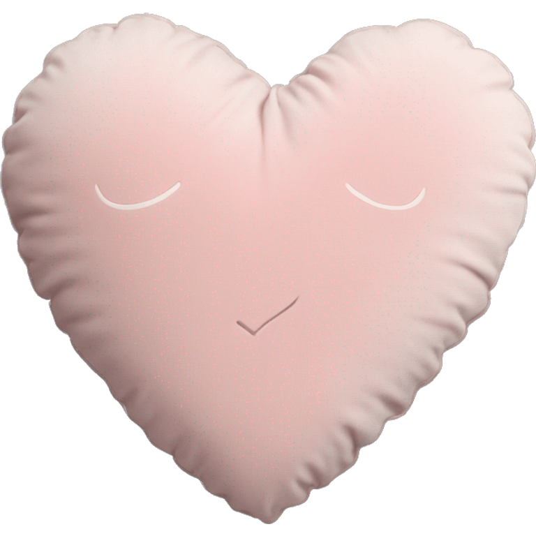 Pillow light pink heart vintage emoji