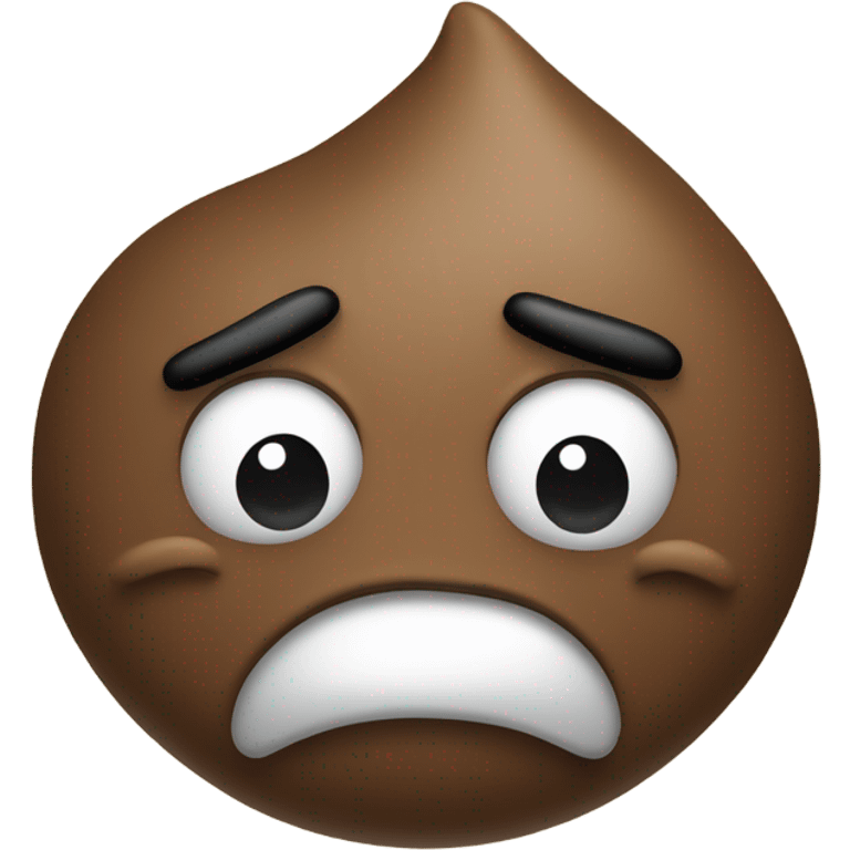 Angry poop emoji