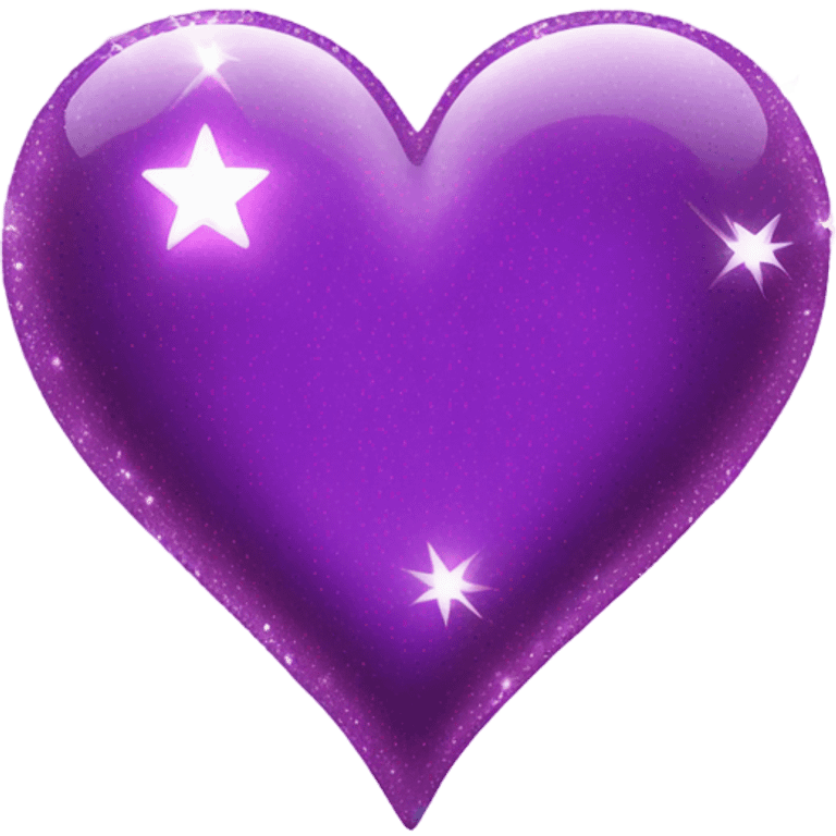 Purple Heart with sparkles  emoji