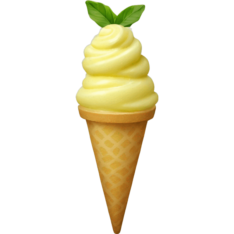 Lemon gelato emoji