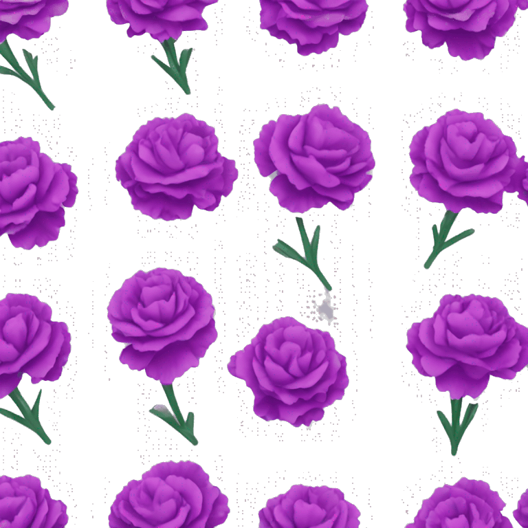 purple carnation emoji