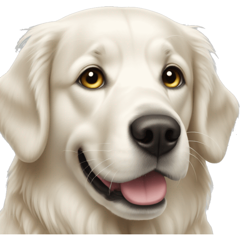 White Golden Retriever emoji