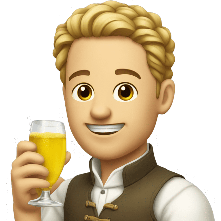 Weißwein anstoßen  emoji