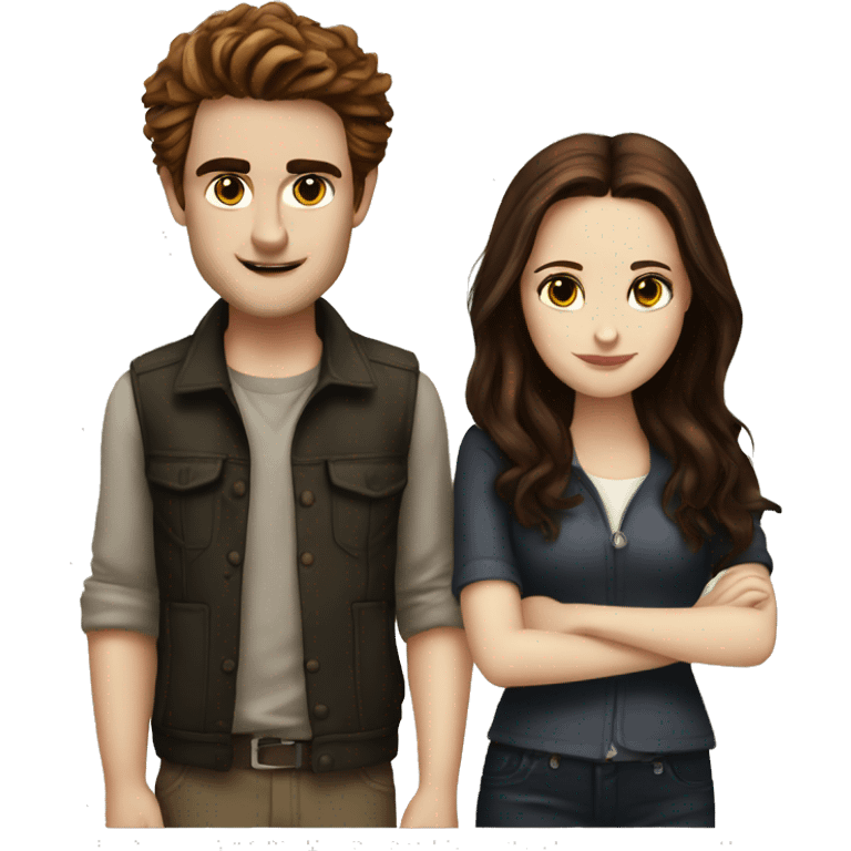 Edward and Bella from Twilight emoji