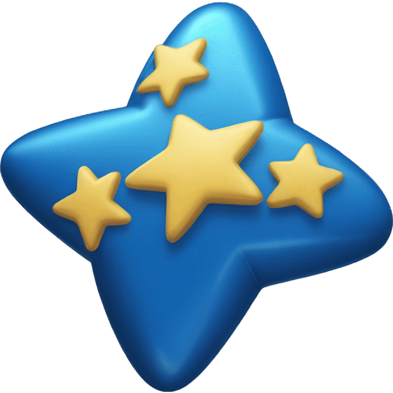 Instagram blue tick inside a blue star✡️ emoji