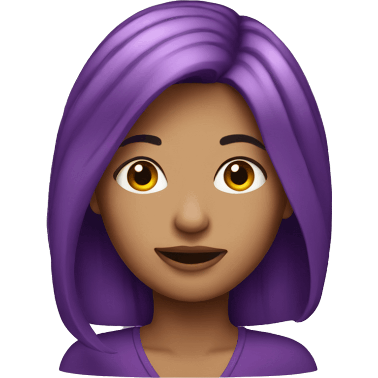 purple hair woman emoji