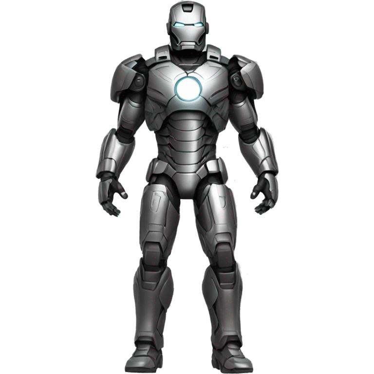 war machine full-body in ironman, front view emoji