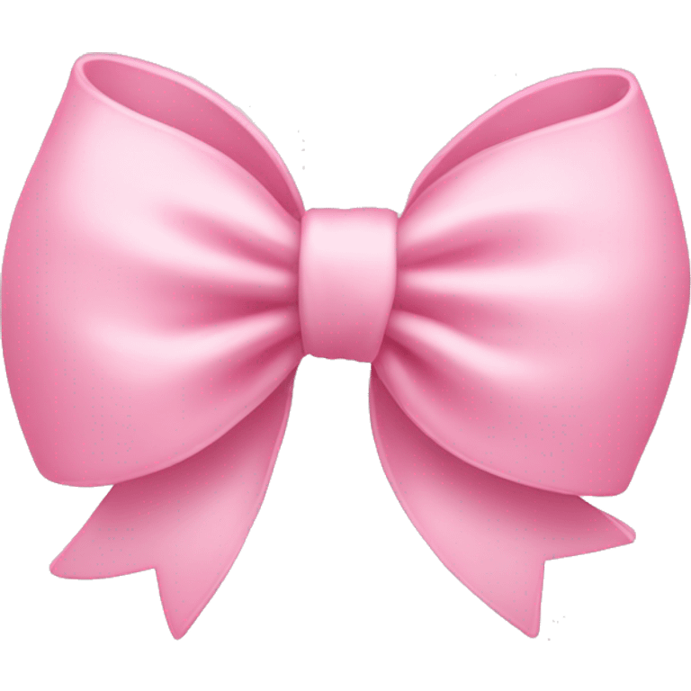 Cute light pink bow emoji