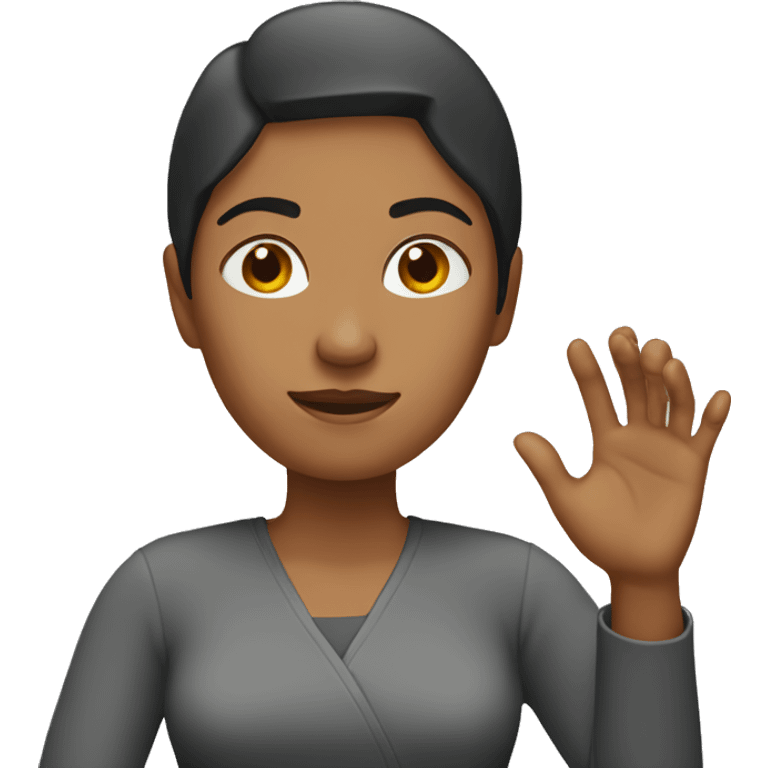 woman without hand emoji