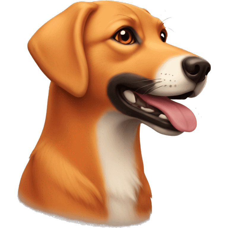 Red fox Labrador  emoji