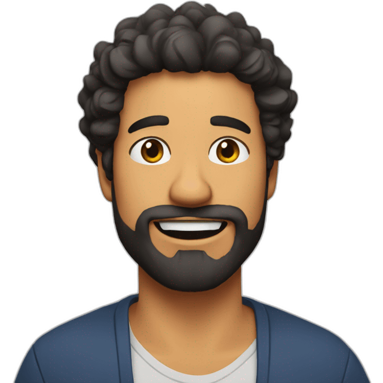 Brazilian Voice Actor Jefferson Melo, bearded emoji