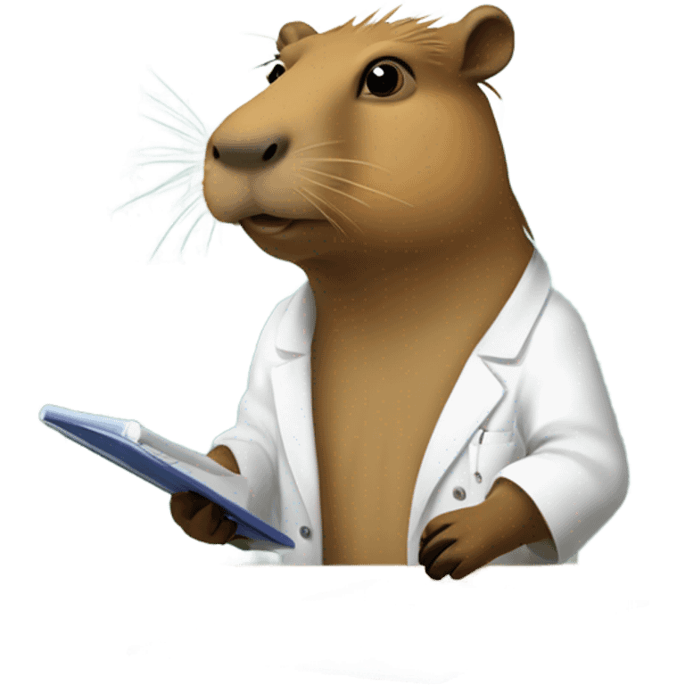 Capybara researcher 3.4 turn emoji