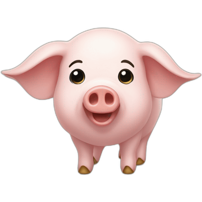 Cochon avec ailes emoji