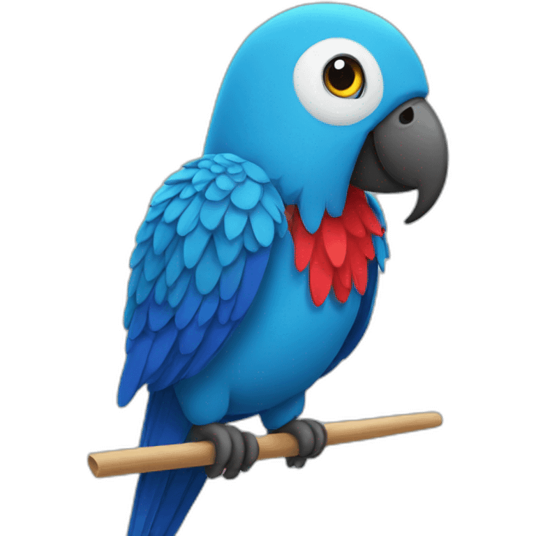 A teacher parrot emoji