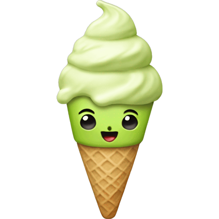 pistachio ice cream emoji