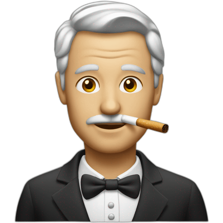 mens classic smoking emoji