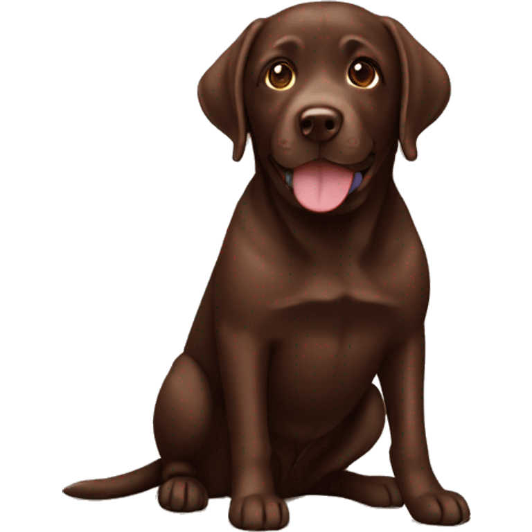 Chocolate lab emoji