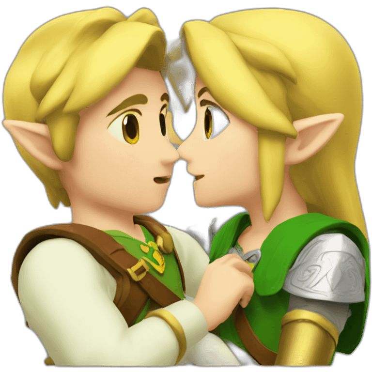 Zelda kiss link emoji