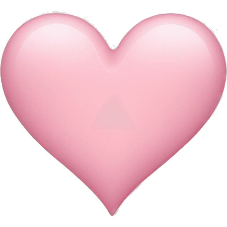 Light pink heart emoji