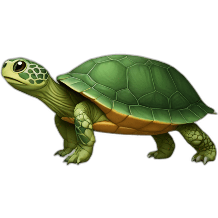 Tortue sur chien emoji