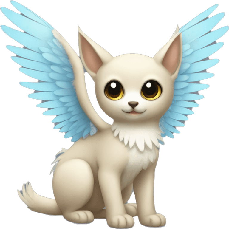 Cute cool winged animal hybrid  emoji