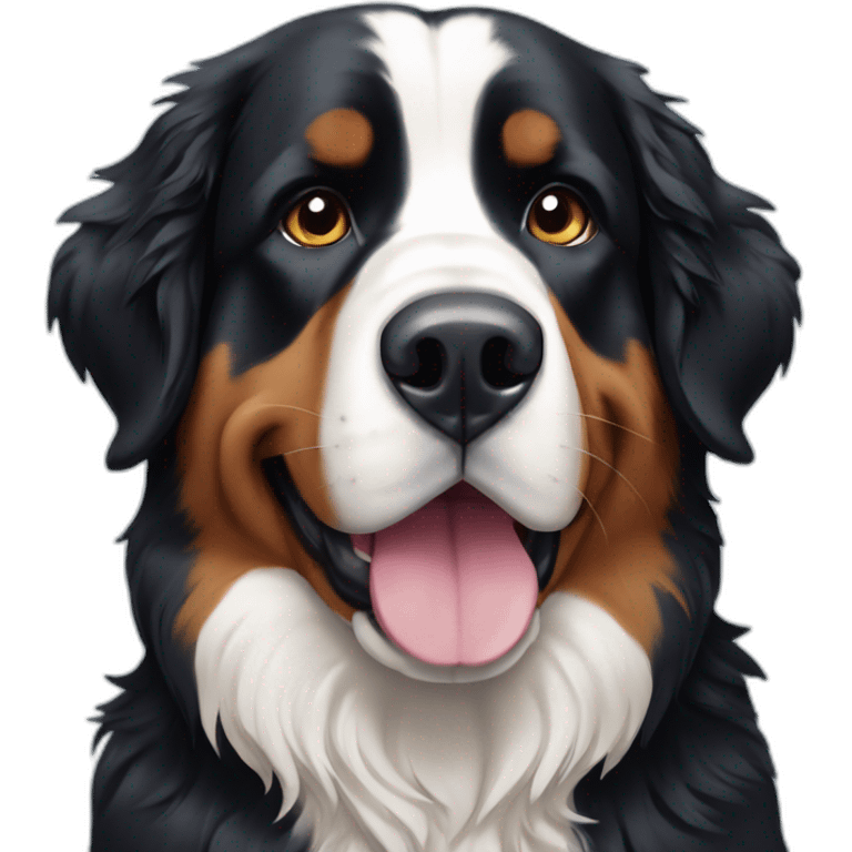 bernese mountain dog winter emoji