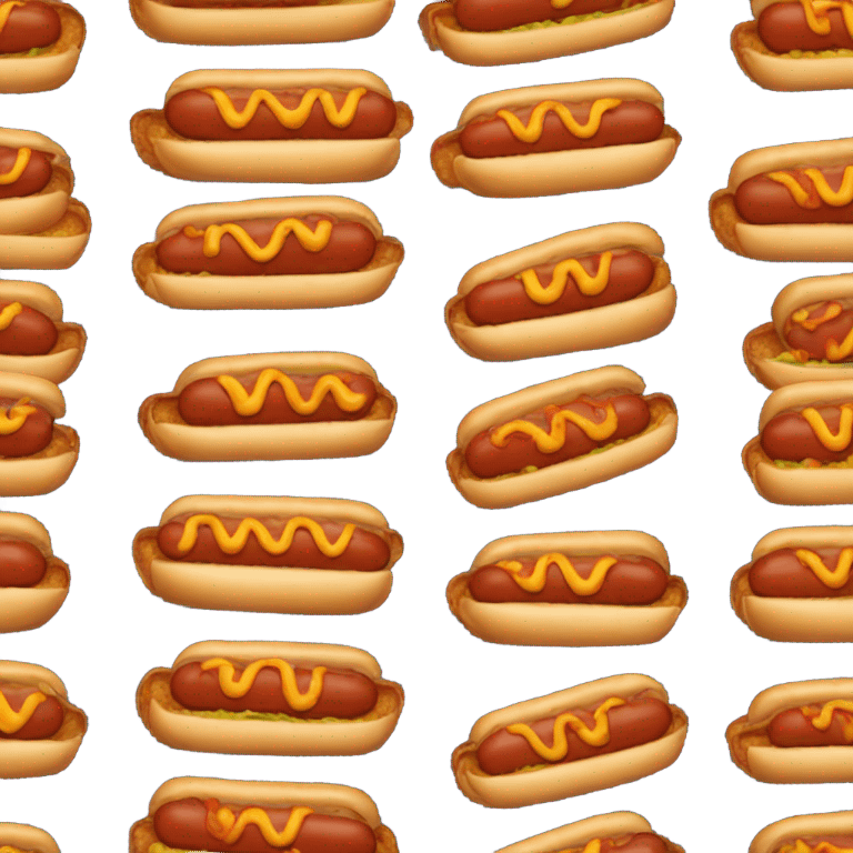 Hotdog with hot sauce emoji