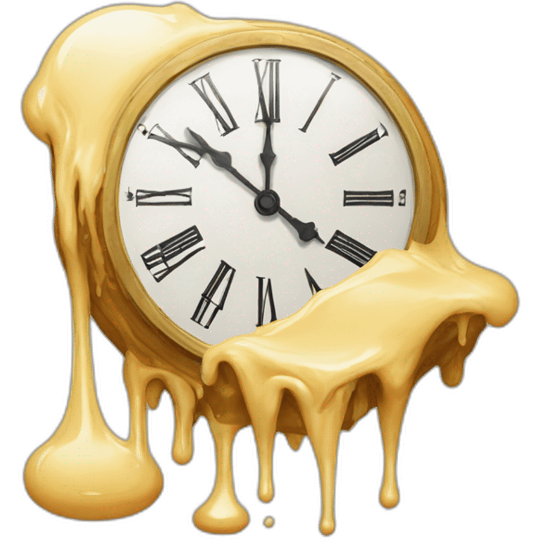 melting clock from The Persistence of Memory emoji