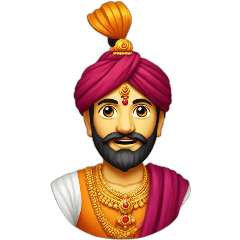 Chhatrapati Shivaji Maharaj left only one side emoji