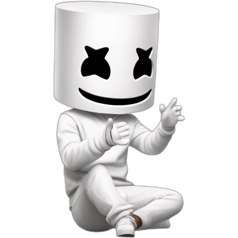 dj marshmello with emoji