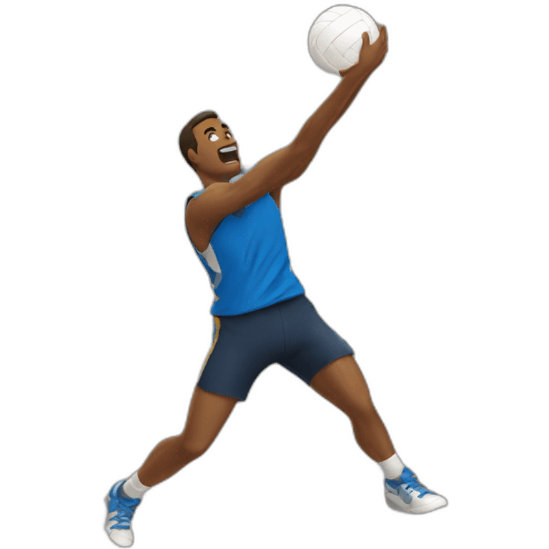 Man Spiking a Volleyball emoji