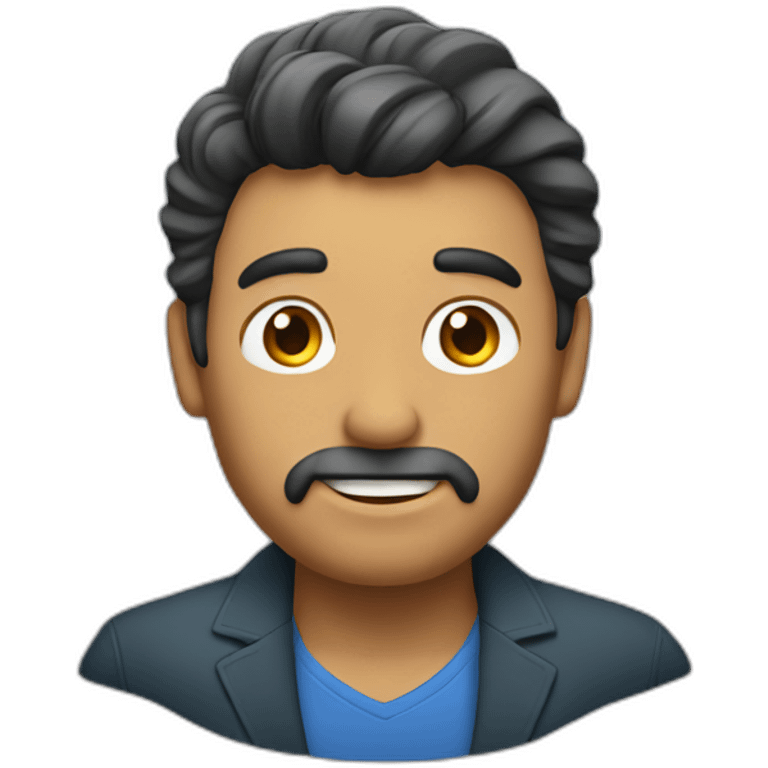 Hombre mayor con poco pelo emoji