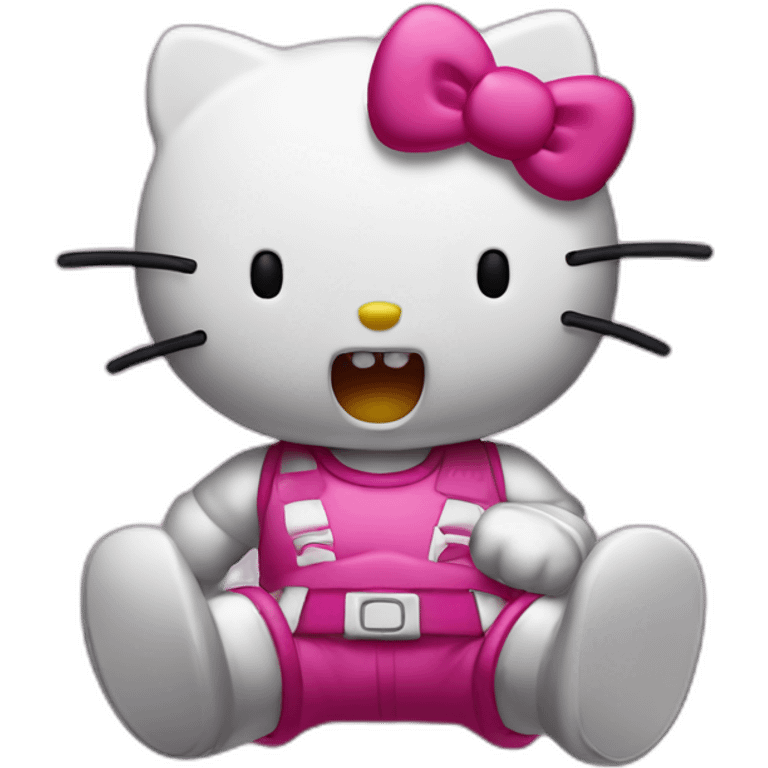 brutal pumped up hello kitty emoji