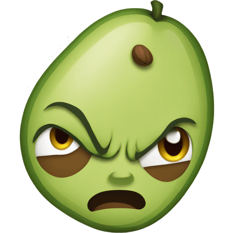 angry avocado emoji