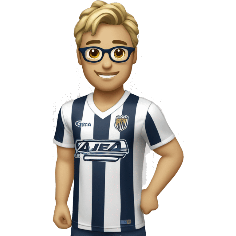 Camiseta alianza lima con lentes emoji